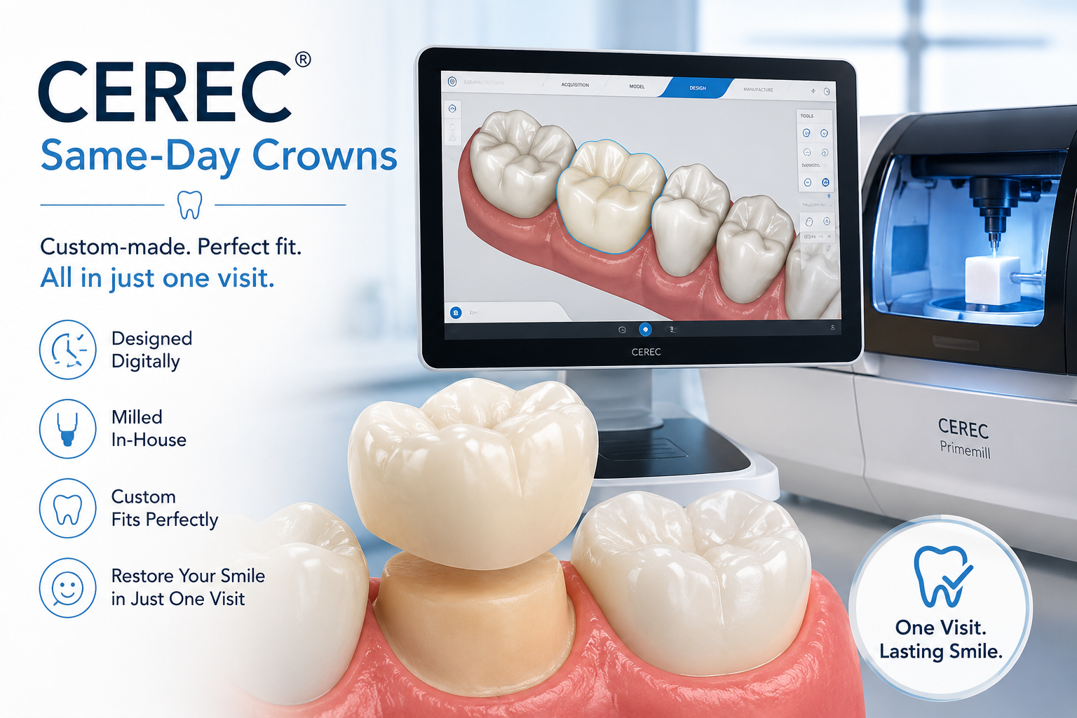 CEREC Same-Day Crowns